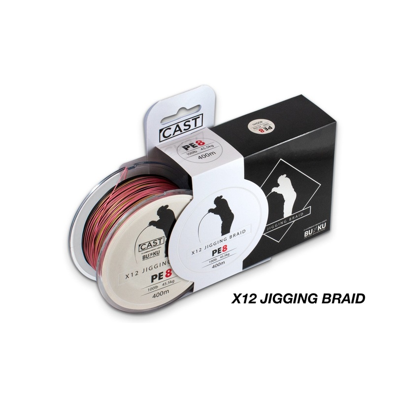 Cast Buku Jiging Braid X12