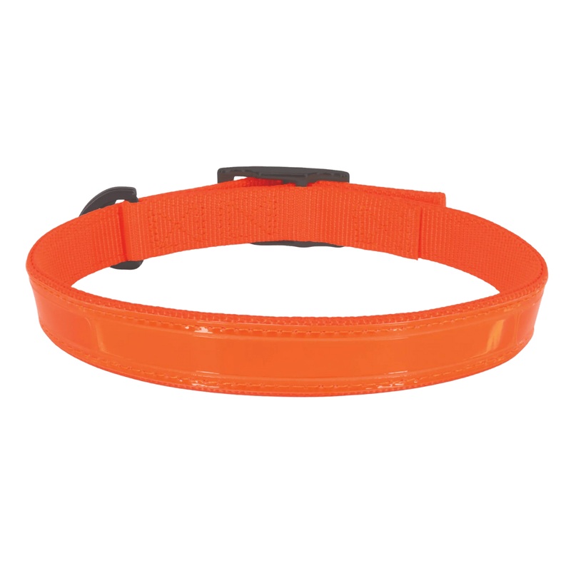 WATER & WOOODS DOUBLE-PLY REFLECTIVE COLLAR - SAFETY  ORANGE