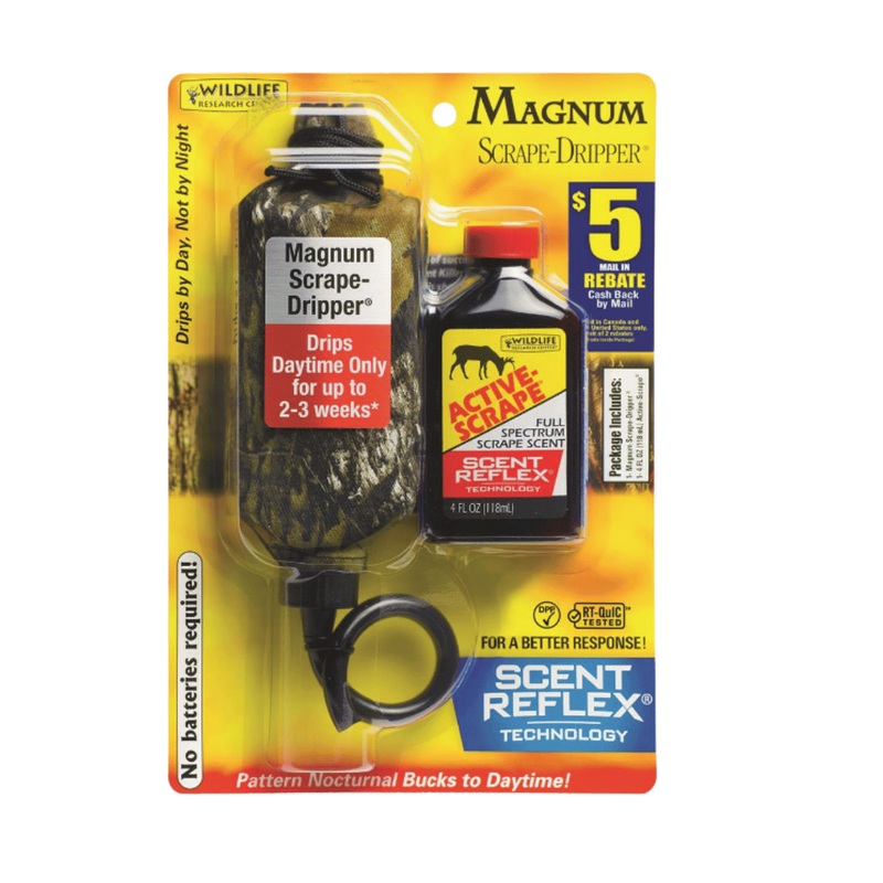 WILDLIFE RESEARCH MAGNUM DRIPPER ACTIVE-SCRAPE COMBO  4OZ
