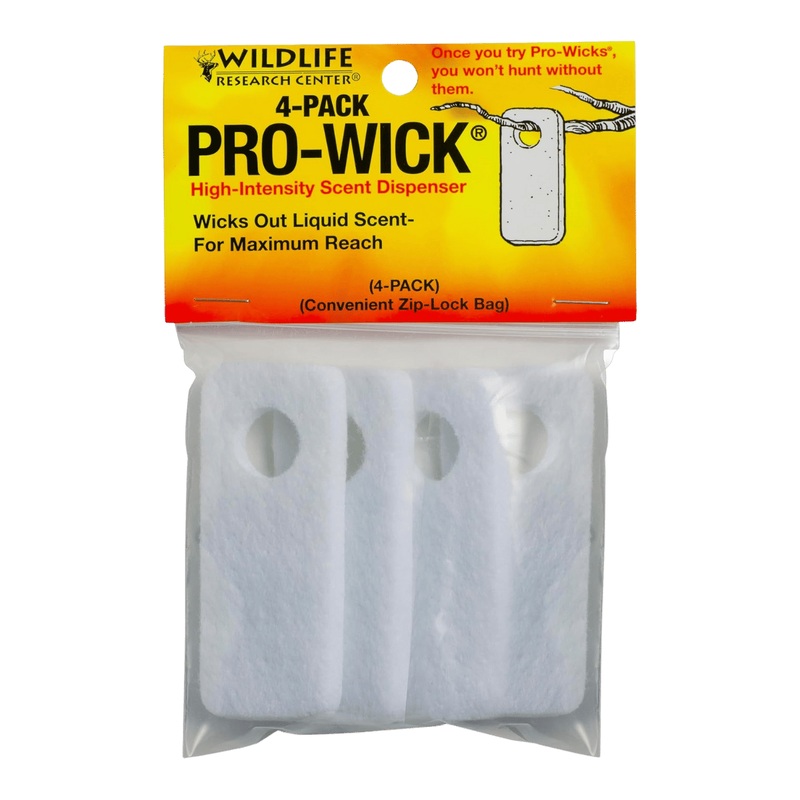 WILDLIFE RESEARCH PRO-WICK  HUNTING SCENT DISPENSERS (4-PACK)