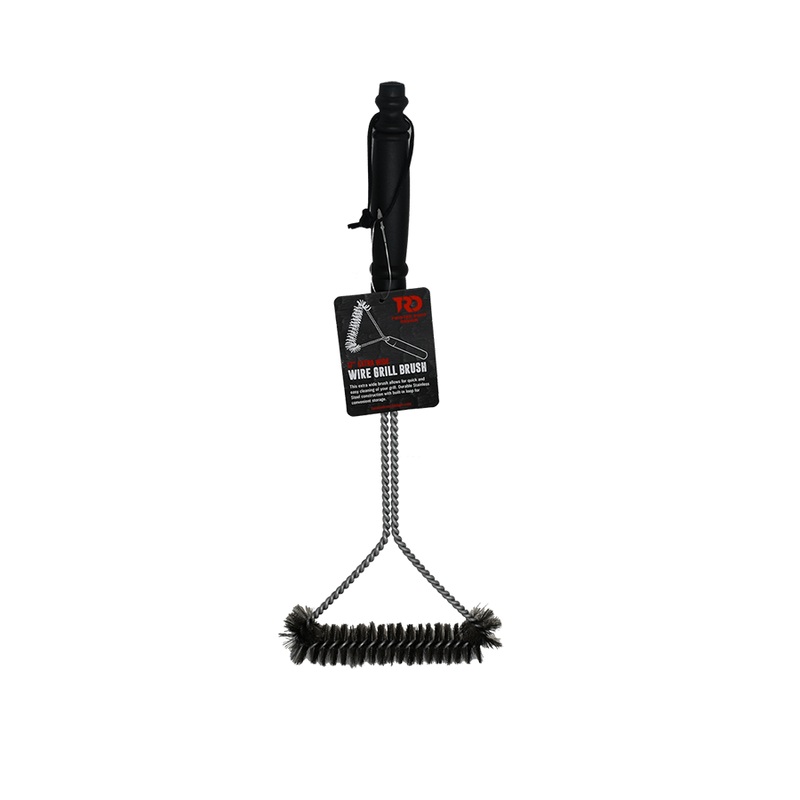 TWISTED ROOT DESIGN 17" EXTRA WIDE WIRE GRILL BRUSH