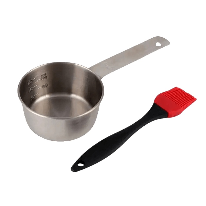 TWISTED ROOT DESIGN BASTING BOWL AND BRUSH SET