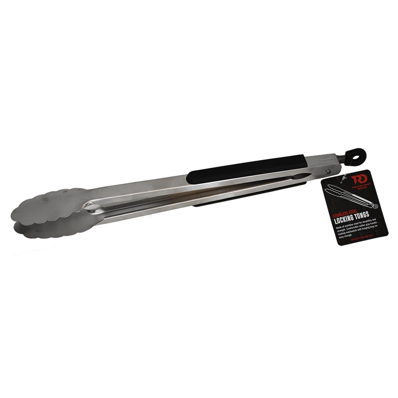 TWISTED ROOT DESIGN STAINLESS STEEL LOCKING TONGS