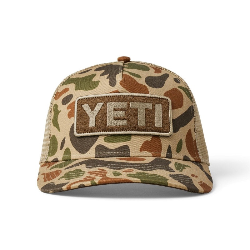 YETI Logo Full Camo Trucker Hat