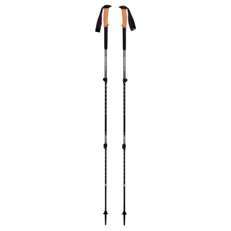 BLACK DIAMOND TRAIL CORK TREKKING POLES - GRANITE