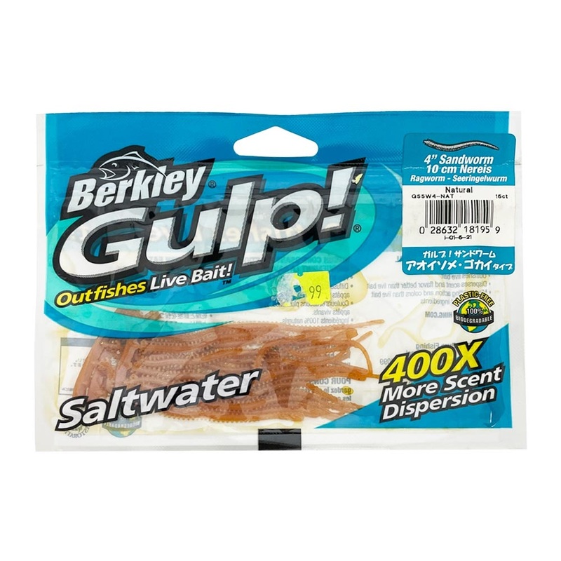 Berkley Gulp Sandworm Nereis 4" Soft Plastics