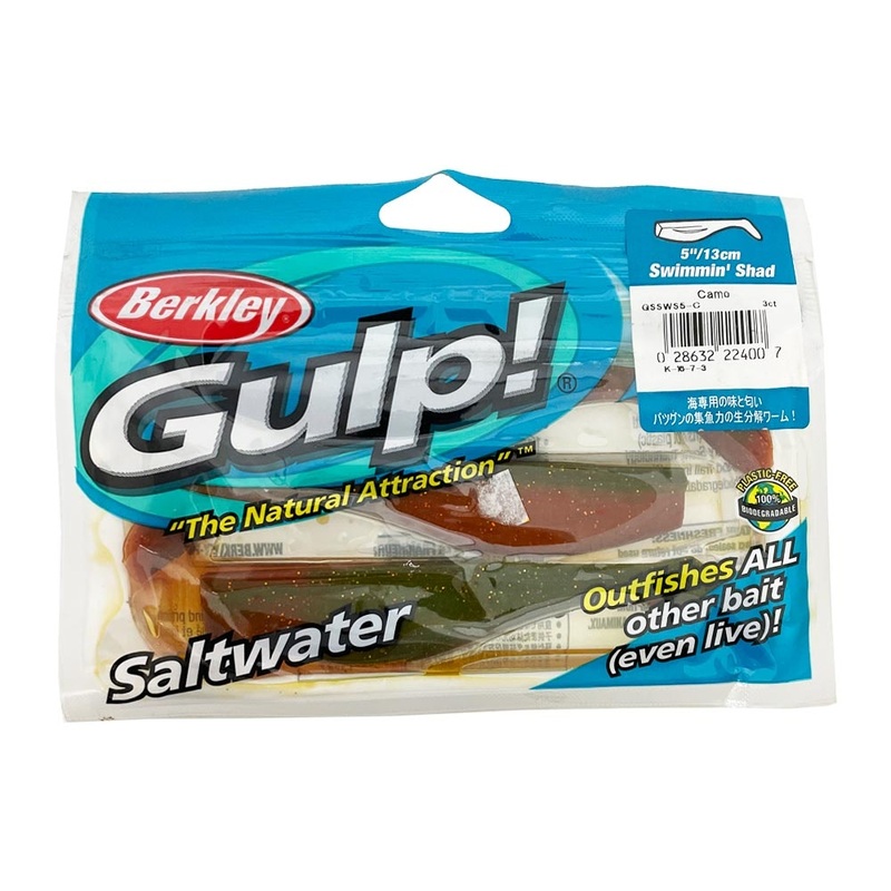 Berkley Gulp Swimmin Shad 5" Soft Plastics